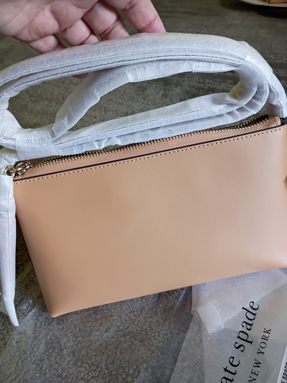kate spade New York Tan Leather Crossbody Bag - Picture 5 of 12